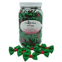 Christmas Dinky Bow Collection - 100 Assorted Small Dog and Cat Bows in Jar - £30.31 GBP+