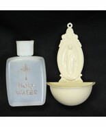 Catholic Virgin Mary Holy Water Holder Plastic and Bottle - €15,42 EUR