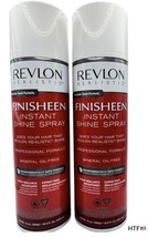 REVLON Realistic FINISHEEN Instant Shine Spray Hairspray 13oz 18.5floz -2 Bottle - £38.88 GBP