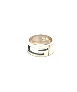 Gucci Estate Ring Size 5.5 Sterling Silver Height 8 mm G28 - $5,389.15 MXN