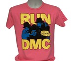 Run DMC Small T Shirt Top Neon Hot Pink Rap Tee Music Hip Hop King Of Rock - $13.49
