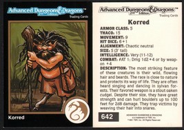 1991 TSR AD&amp;D Gold Border RPG Fantasy Art Card #642 Dungeons &amp; Dragons Creature - £5.34 GBP