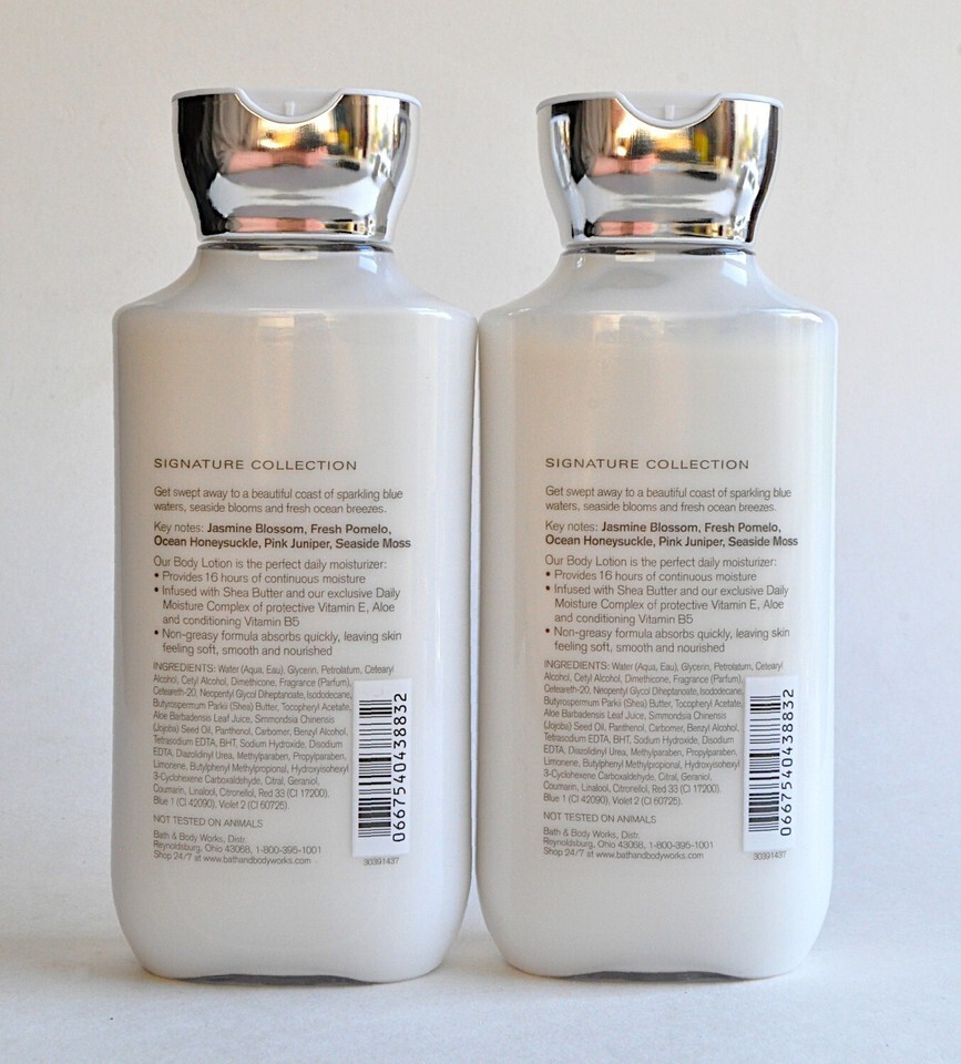 2x 8 oz Seaside Pink Jasmine Body Lotion Shea Butter Bath & Body Works HTF Item image 2