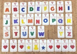 Vintage 1970s 1&quot; RUSS ALPHA - WOODY STICK-EMS 35 Alphabet and Shapes Cra... - $28.69