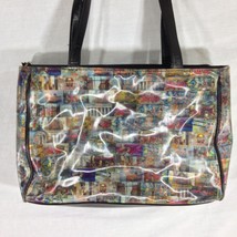 Relic Handbag Women Multicolor Vinyl Picture Collage Handbag Purse - £10.10 GBP