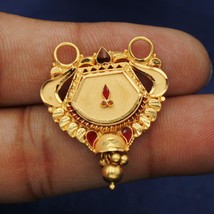 22k yellow gold amulet pendant with fabulous hanging bells excellent locket jewe - £445.56 GBP
