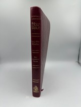 1996 B&amp;H NIV 1984 Ultrathin Large Print Reference Bible Red Genuine Leather - $87.07