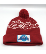 LL Bean Red Logo Knit Pom Beanie Cap Outdoor Winter Carnaval ME Maine - $33.94 CAD