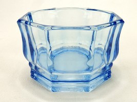 Indiana Glass Concord Candy Dish, Transparent Ice Blue, Octagon Panels, Vintage - £15.59 GBP