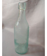 John Allgair Somerville NJ Blob Top Soda Bottle 1890s Aqua 9&quot; - £14.94 GBP