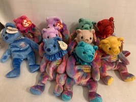 Ty Beanie Babies Lot of 10 Month Bears, all with tags - £19.37 GBP