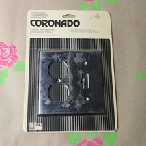 NEW - Vintage Chrome Coronado Duplex Switch Plate - £9.59 GBP