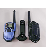 2 Motorola TalkAbout T289 Two Way Radio Walkie Talkies w Belt Holsters Blue - $47.52 CAD