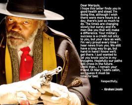 THE HATEFUL EIGHT MOVIE QUOTE MAJOR MARQUIS WARREN LINCOLN LETTER PHOTO ... - $7.43