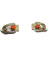 10mm 925 Sterling Silver Tribal Hallmarked Woman Red Coral Stretch Watch... - $168.29