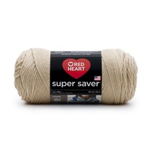 Red Heart Super Saver Yarn, Buff, 7 Oz., Medium, Acrylic - £6.22 GBP