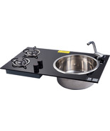 Boat Caravan Camper 2 Burner Gas Stove Hob and Sink Combo 730*430*150mm ... - £359.48 GBP+