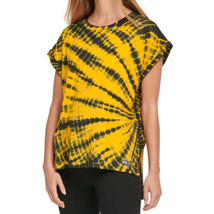 Calvin Klein Womens Sport Tie Dyed T-Shirt Color Saffron Color M - £25.37 GBP