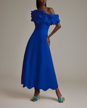 Greta Constantine Cobalt Zocker Dress Size XXL Retails $1,345 - $346.49