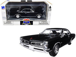 1966 Pontiac GTO Black Muscle Car Collection 1/25 Diecast Car New Ray - $37.04