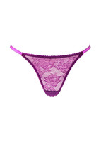 L&#39;agent By Agent Provocateur Womens Thongs Lace Elegant Purple Size S - £15.33 GBP