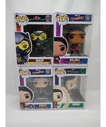 Lot Of (4) Funko Pop! Marvel Figures Wong Wasp Aisha Najma - $29.69