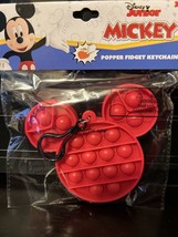Mickey Mouse Red Popper Fidget Keychain Backpack Clip Sensory Toy - New - $8.99
