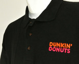 DUNKIN&#39; DONUTS Employee Uniform Polo Shirt Black Size S Small NEW - $25.49