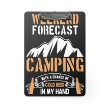 Our Weekend&#39;s Beer Mug Camping Clipboard, Personalized with Your Design, Single- - £38.68 GBP