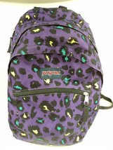 Jansport Purple Cheetah Backpack - 19 x 13 Inches - $24.18