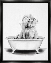 Stupell Industries Elephant In A Tub Funny Animal Bathroom Drawing, Design by - £136.68 GBP