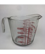 Anchor Hocking 4 Cup 1 Quart Glass Liquid Measuring Cup Red Letters - US... - $456.75 MXN