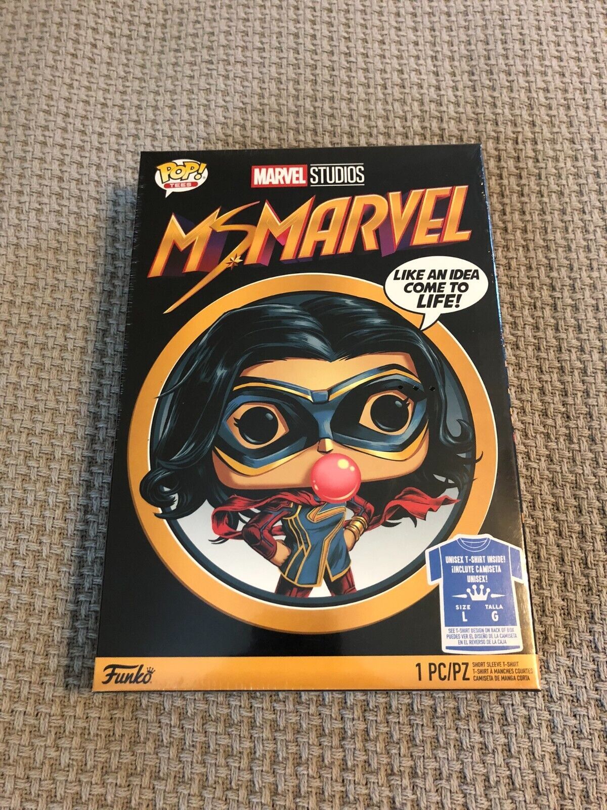 Primary image for Funko Pop Tees Marvel MS MARVEL Shirt Size LARGE Unisex Target New