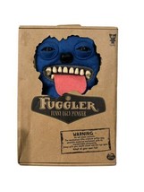 New Fuggler Funny Ugly Monster Sir Belch 9&quot; Blue Fuzzy Plush Figure - £22.16 GBP