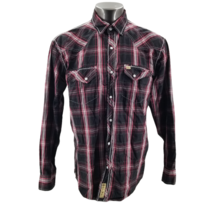 Larry Mahan Mens Cowboy Collection Pearl Snap Western Rodeo Shirt Plaid ... - $22.09
