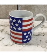 Vintage US Flag Patriotic Flag Stars And Striped Ceramic Coffee Mug By G... - £9.37 GBP