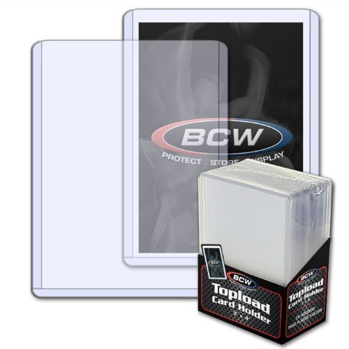 25 BCW Top Load Card Holders Plus 25 Card Sleeves by BCW