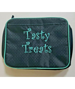 New Thirty One 31 Cool Case Thermal Navy &amp; Teal &quot;TASTY TREATS&quot; SKU U11 - £12.95 GBP