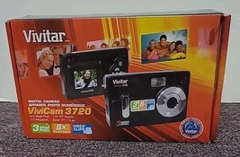 VTG Vivitar ViviCam 3720 3 Mp 8X Digital Zoom Camera w Case &amp; S/W New In  Box - $37.90