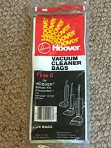 New Vintage 4-Pack Hoover Genuine Type C Upright Vacuum Cleaner Bags 40100003C - £8.22 GBP