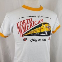 Vintage Chicago Northwestern Railway T-Shirt XL Single Stitch Deadstock 80s - £26.30 GBP