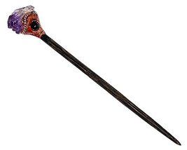 Natural Raw Healing Gemstone Crystal Chonta Wooden Hair Stick Pin - Wome... - $279.15 MXN