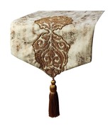 Aurelian Royalty - Gold Jacquard Silk Decorative Table Runner - £53.57 GBP+