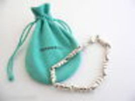 Tiffany &amp; Co Link Bracelet Picasso Groove 8 Inch Chain Love Gift Pouch T... - $898.00