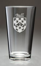 Ball Irish Coat of Arms Pint Glasses - Set of 4 (Sand Etched) - £54.16 GBP