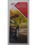 AAA State Series Folding Road Map North Dakota &amp; South Dakota AAA 2022 - £6.04 GBP