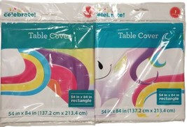 Unicorn Table Cover Disposable Birthday Party Supplies Plastic Tablecloth 54x84 - $10.88