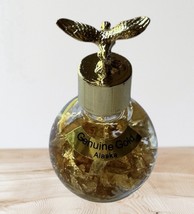 Alaskan 24k Gold leaf bottle vial eagle topper Souvenir - $14.73