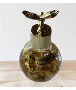 Alaskan 24k Gold leaf bottle vial eagle topper Souvenir - $271.45 MXN