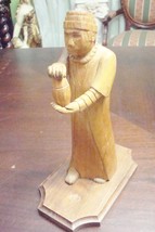 Wooden Priest Sculpture hancrafted by Steve Luczkow, 9&quot; tall[8] - £35.61 GBP